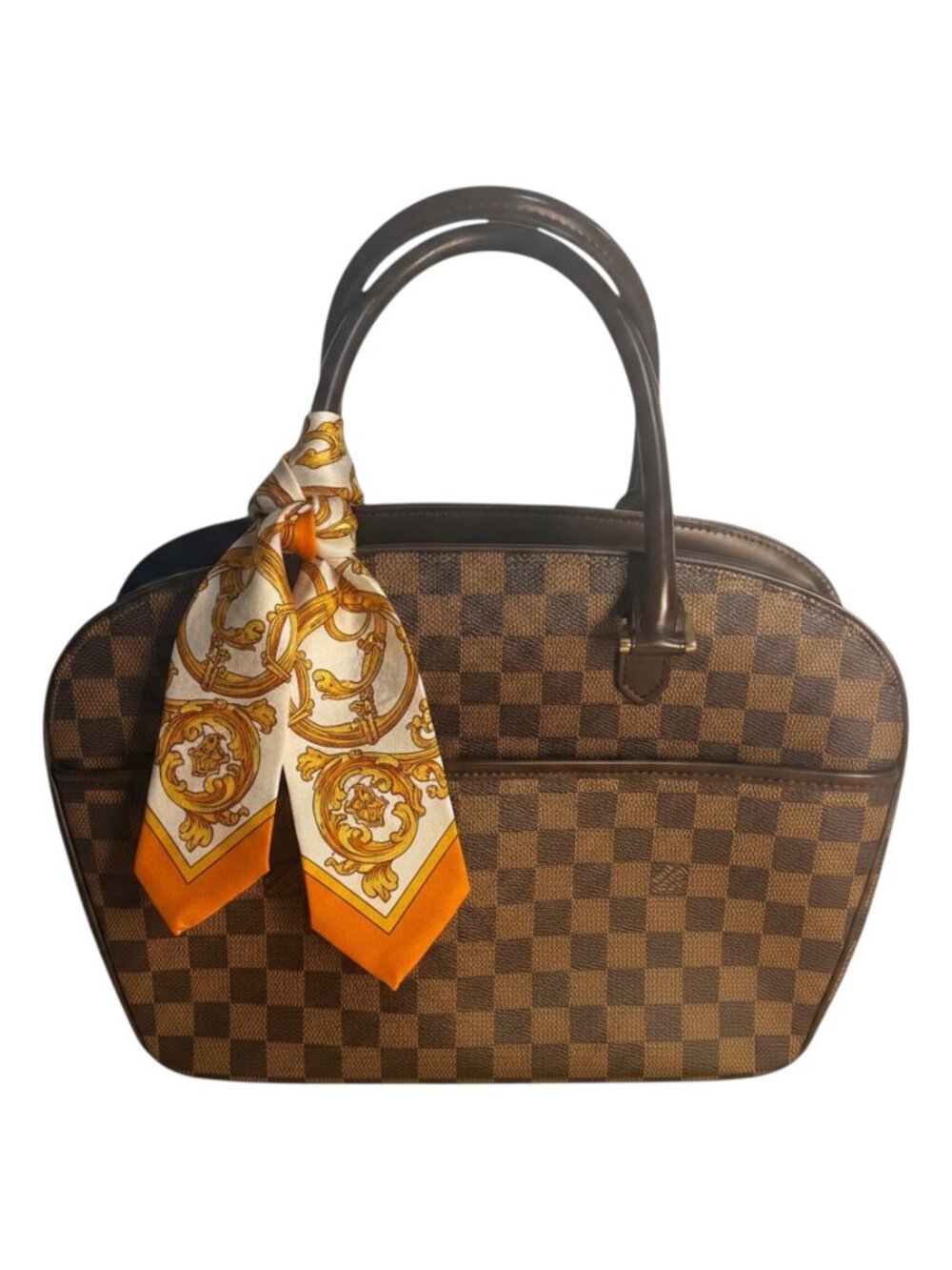 Authentic Louis Vuitton Damier Saria Handbag, LV dust bag & box - Picture 1 of 11